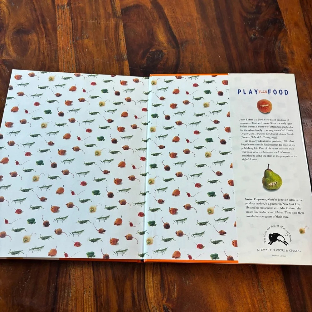 Vintage 1997 Play With Your Food Joost Elffers Hardcover Book Food Art